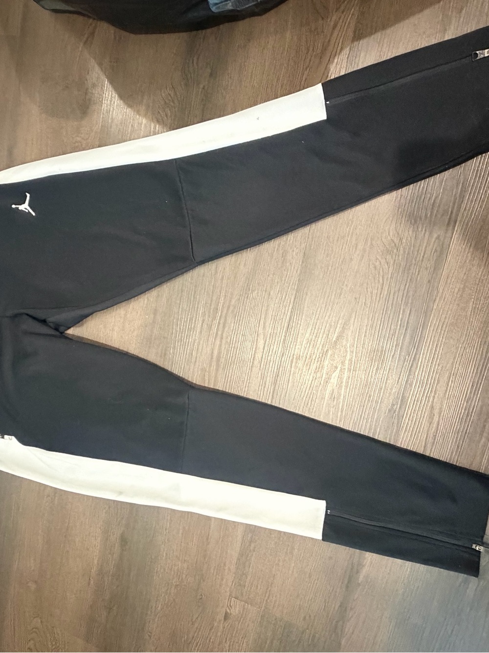 Jordan Black Jogger Pants with Red Jumpman